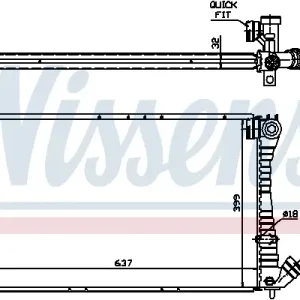 NISSENS 61349A - Kühler, Motorkühlung - ** FIRST FIT ** Neu