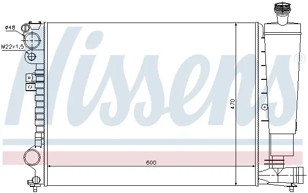 Knallerangebot NISSENS 61396 - Kühler, Motorkühlung