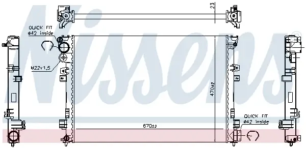 NISSENS 61875A - Kühler, Motorkühlung Angebot