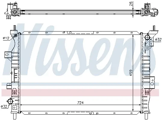 NISSENS 62357 - Kühler, Motorkühlung Jetzt Kaufen