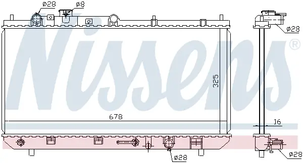Heißes Angebot NISSENS 624041 - Kühler, Motorkühlung - ** FIRST FIT **