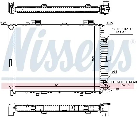 Beliebt NISSENS 62689A - Kühler, Motorkühlung