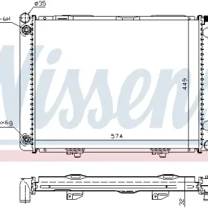Sonderaktion NISSENS 62734A - Kühler, Motorkühlung