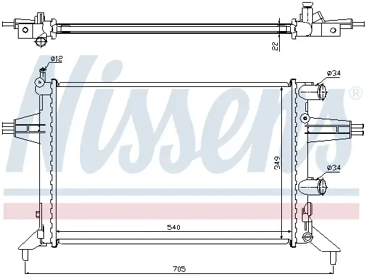 NISSENS 63016 - Kühler, Motorkühlung Sichere Zahlung