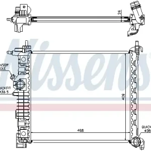 Jetzt Bestellen NISSENS 630735 - Kühler, Motorkühlung