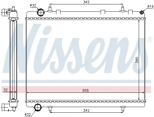 Mega-Angebot NISSENS 63601 - Kühler, Motorkühlung