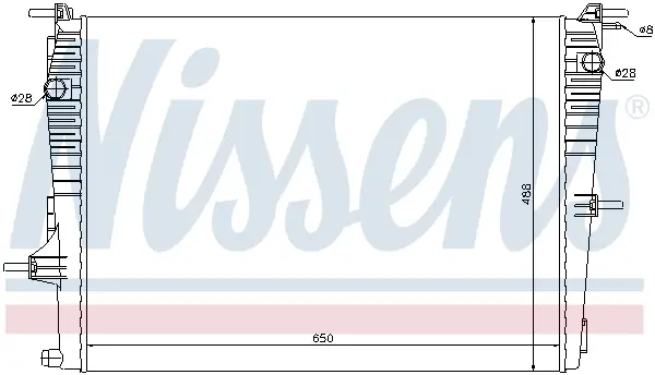 NISSENS 637606 - Kühler, Motorkühlung Neue Kollektion