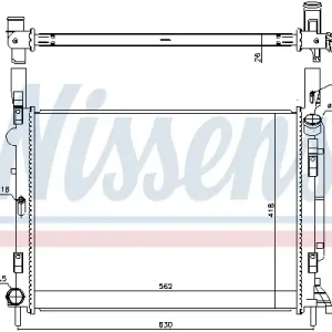 Sonderangebot NISSENS 637618 - Kühler, Motorkühlung
