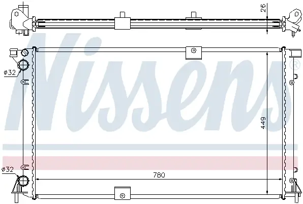 NISSENS 63818A - Kühler, Motorkühlung Bestpreis