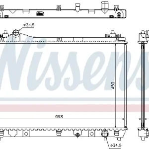 Knallerangebot NISSENS 64202 - Kühler, Motorkühlung