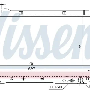 Preisreduziert NISSENS 64706 - Kühler, Motorkühlung