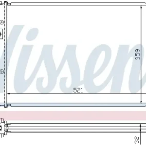 Zertifiziert NISSENS 652511 - Kühler, Motorkühlung