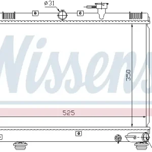 Bestpreis NISSENS 66624 - Kühler, Motorkühlung