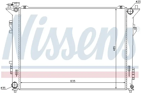 NISSENS 66998 - Kühler, Motorkühlung Top-Angebot