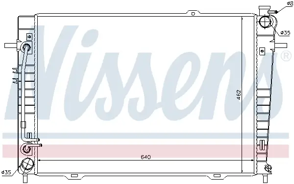 NISSENS 67486 - Kühler, Motorkühlung Sichere Zahlung