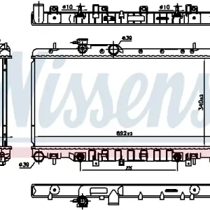 Angebot NISSENS 67711 - Kühler, Motorkühlung