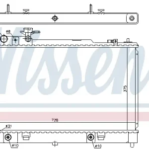 Jetzt Kaufen NISSENS 68550 - Kühler, Motorkühlung