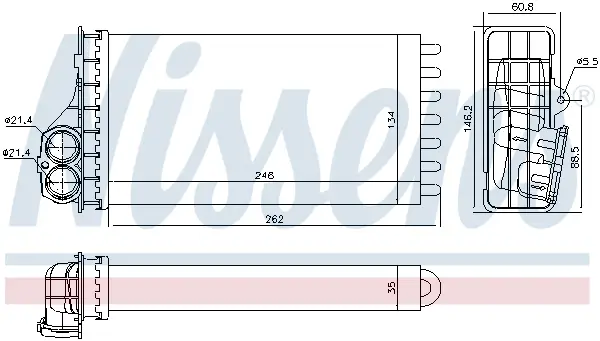 NISSENS 707091 - Wärmetauscher, Innenraumheizung - ** FIRST FIT ** Neuheit