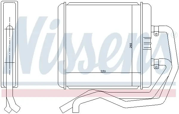 Ausverkauf NISSENS 71811 - Wärmetauscher, Innenraumheizung