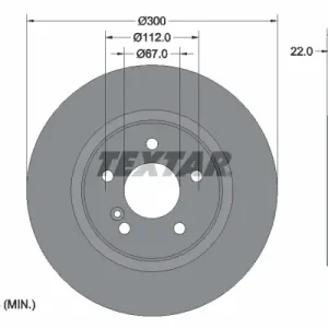 Highlight TEXTAR 92176203 - Bremsscheibe - PRO