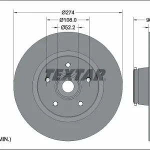 TEXTAR 92329403 - Bremsscheibe - PRO Neu