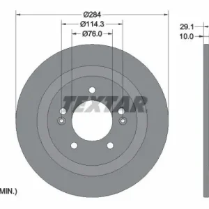 TEXTAR 92352503 - Bremsscheibe - PRO Ausverkauf