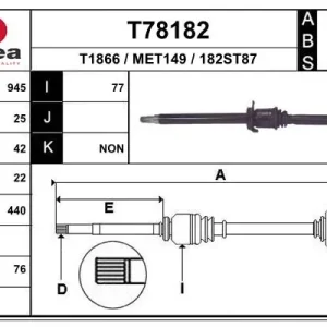EAI T78182 - Antriebswelle Expressversand