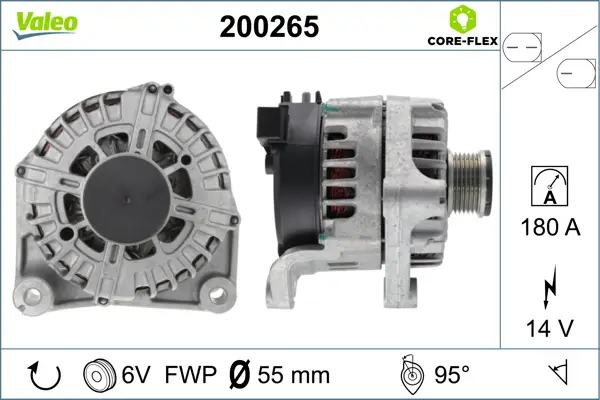 Günstig VALEO 200265 - Generator - VALEO CORE-FLEX