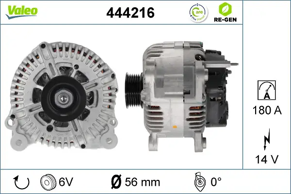VALEO 444216 - Generator - VALEO RE-GEN REMANUFACTURED Neue Kollektion
