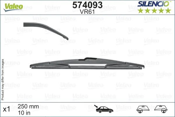 VALEO VR61 Scheibenwischer 574093 - SILENCIO REAR Aktuell