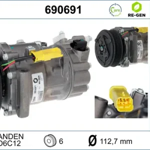 VALEO 690691 - Kompressor, Klimaanlage - VALEO RE-GEN REMANUFACTURED Heißes Angebot