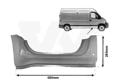 VAN WEZEL 4387102 - Einstiegsblech Meistverkauft