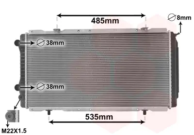 Ausverkauf VAN WEZEL 40002146 - Kühler, Motorkühlung