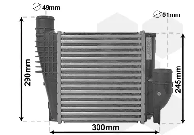 VAN WEZEL 40004385 - Ladeluftkühler Billig