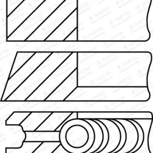 Schneller Versand GOETZE ENGINE 08-107400-10 - Kolbenringsatz