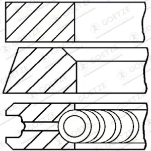 Kracherpreis GOETZE ENGINE 08-140600-00 - Kolbenringsatz