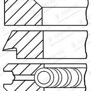Knallerangebot GOETZE ENGINE 08-209808-00 - Kolbenringsatz