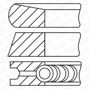 Rabatt GOETZE ENGINE 08-452007-00 - Kolbenringsatz