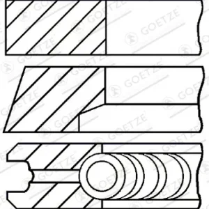 GOETZE ENGINE 08-529300-00 - Kolbenringsatz Neue Kollektion