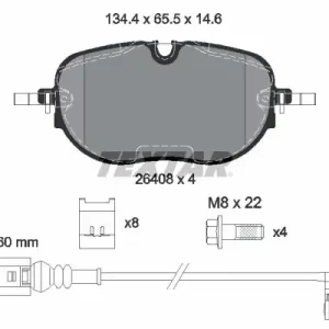 Preiswert TEXTAR 2640801 - Bremsbelagsatz, Scheibenbremse