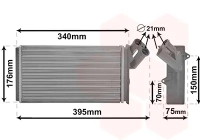VAN WEZEL 09006129 - Wärmetauscher, Innenraumheizung Super-Preis