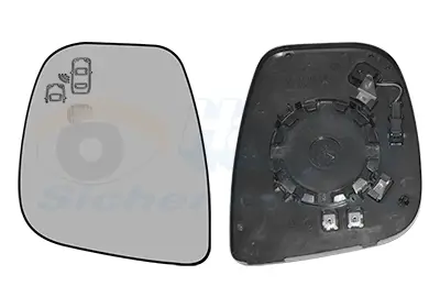 Bestseller VAN WEZEL 0944835 - Spiegelglas, Außenspiegel - * HAGUS *