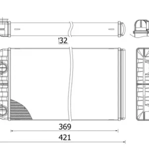 MAHLE AH 312 000S - Wärmetauscher, Innenraumheizung Günstig