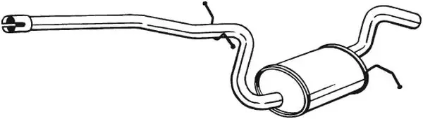 Billig BOSAL 285-457 - Mittelschalldämpfer