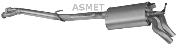 ASMET 01.054 - Endschalldämpfer Nur Heute