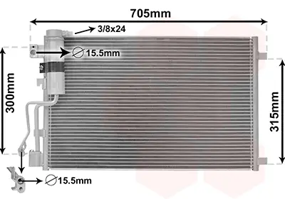 Top-Seller VAN WEZEL 13005283 - Kondensator, Klimaanlage