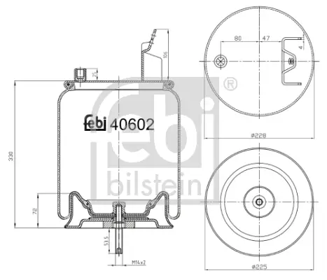 FEBI BILSTEIN 40602 - Federbalg, Luftfederung Angebot