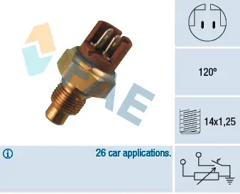 FAE 34130 - Sensor, Kühlmitteltemperatur Sichere Zahlung