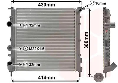 VAN WEZEL 43002261 - Kühler, Motorkühlung - *** IR PLUS *** Must-Have
