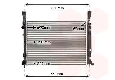 VAN WEZEL 43002469 - Kühler, Motorkühlung Nur Für Kurze Zeit